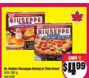 Chalo FreshCo Dr. Oetker Giuseppe Rising or Thin Crust 439-785 g offer