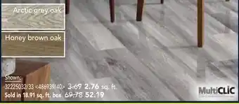 RONA MULTICLIC vinyl flooring and tiles offer