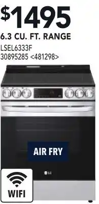 RONA LG 6.3 CU. FT. RANGE offer