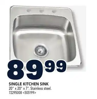 RONA SINGLE KITCHEN SINK offer