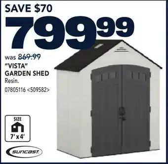 RONA VISTA GARDEN SHED offer