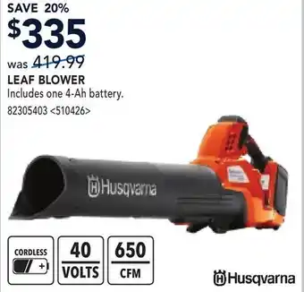RONA LEAF BLOWER offer