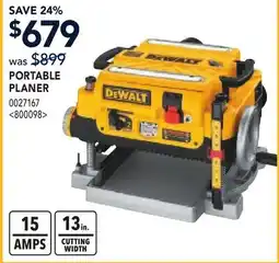 RONA DEWALT PORTABLE PLANER offer