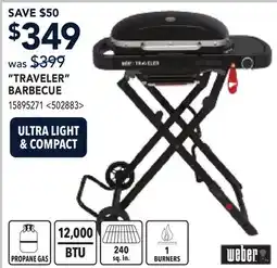 RONA WEBER TRAVELER BARBECUE offer