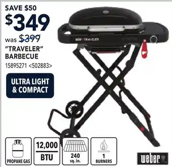 RONA WEBER TRAVELER BARBECUE offer