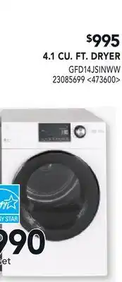 RONA 4.1 CU. FT. DRYER offer