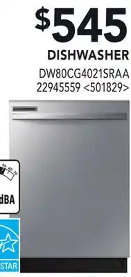 RONA SAMSUNG DISHWASHER offer