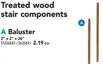 RONA Treated wood stair components offer