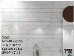 RONA Cava Carrara collection tiles offer