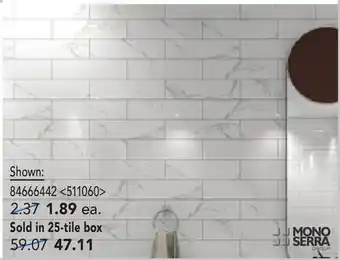 RONA Cava Carrara collection tiles offer