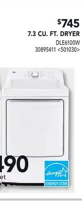 RONA LG 7.3 CU. FT. DRYER offer