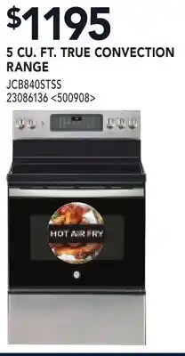 RONA 5 CU. FT. TRUE CONVECTION RANGE offer