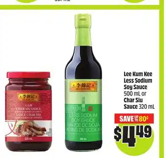 FreshCo Lee Kum Kee Less Sodium Soy Sauce 500 mL or Char Siu Sauce 320 mL offer