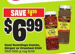 FreshCo Cool Runnings Cumin, Ginger or Crushed Chili 350-500 g offer