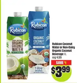 FreshCo Rubicon Coconut Water or Non-Dairy Organic Coconut Beverage 1L offer
