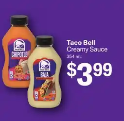 FreshCo Taco Bell Creamy Sauce 354 mL offer