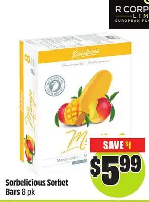 FreshCo Sorbelicious sorbet Bars 8 pk offer