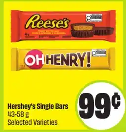 FreshCo Hersheys Single Bars 43-58 g Selected Varieties offer