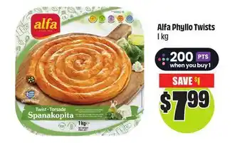 FreshCo Alfa Phyllo Twists 1 kg offer