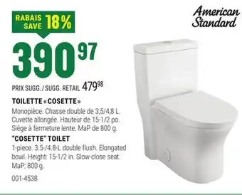 BMR TOILETTE COSETTE offer
