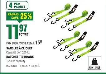 BMR SANGLES À CLIQUET offer