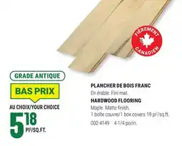 BMR PLANCHER DE BOIS FRANC offer
