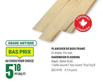 BMR PLANCHER DE BOIS FRANC offer
