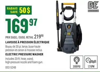 BMR LAVEUSE À PRESSION ÉLECTRIQUE offer