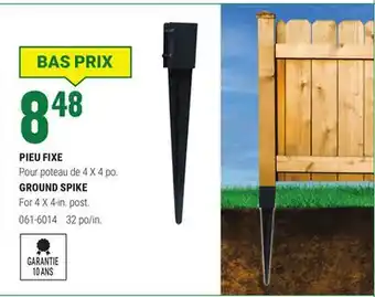 BMR PIEU FIXE offer