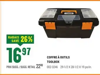 BMR COFFRE À OUTILS offer