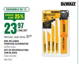 BMR ENS. DE LAMES POUR SCIE ALTERNATIVE offer