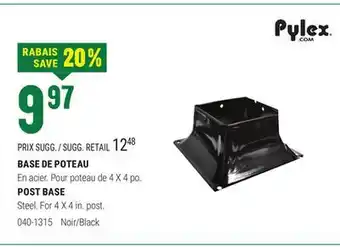 BMR BASE DE POTEAU offer