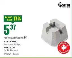 BMR BLOC DE PATIO offer