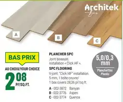 BMR PLANCHER SPC offer