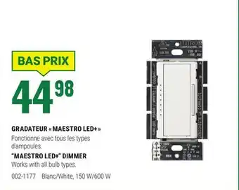 BMR GRADATEUR MAESTRO LED+ offer