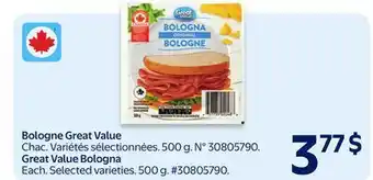 Walmart Great Value Bologna offer