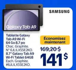 Walmart Samsung 8.7 Galaxy Tab A9 Wi-Fi Tablet 64GB offer