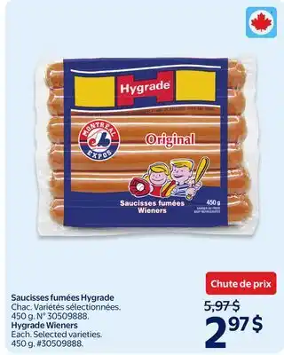 Walmart Hygrade Wieners offer