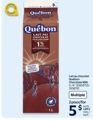 Walmart Québon Chocolate Milk offer