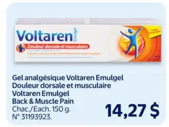 Walmart Voltaren Emulgel Back & Muscle Pain offer