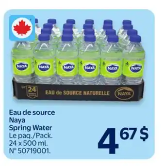Walmart Naya Spring Water offer