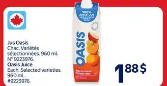 Walmart Oasis Juice offer