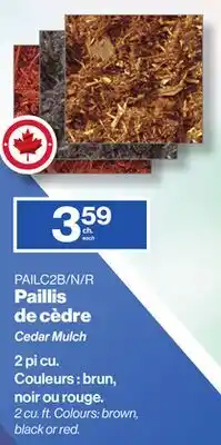 Patrick Morin Cedar Mulch offer