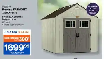 Patrick Morin TREMONT Shed offer