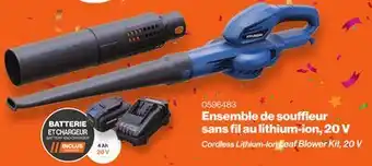 Patrick Morin Cordless Lithium-Ion Leaf Blower Kit offer
