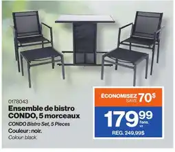 Patrick Morin CONDO Bistro Set, 5 Pieces offer