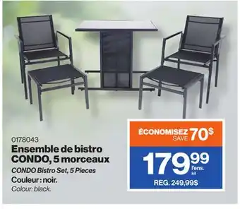 Patrick Morin CONDO Bistro Set, 5 Pieces offer