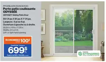 Patrick Morin ODYSSEY Sliding Patio Door offer