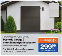 Patrick Morin Roll-Up Garage Door for Shed offer