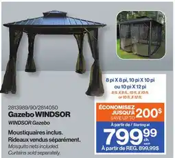 Patrick Morin WINDSOR Gazebo offer